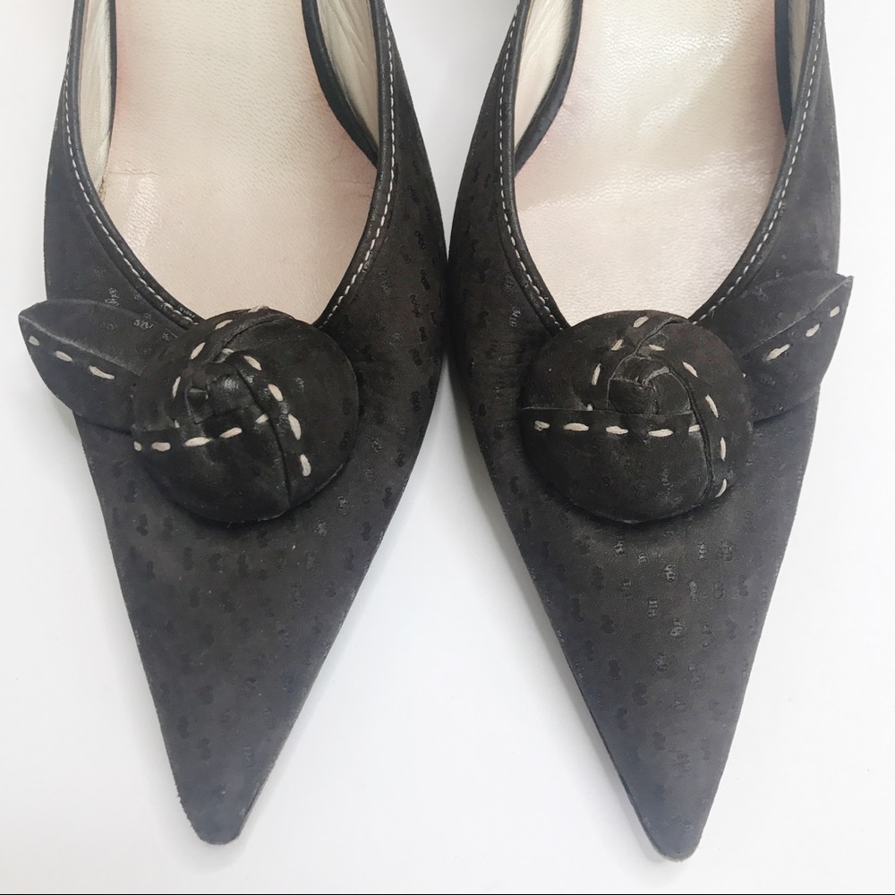 Prada kitten heels in brown size 39